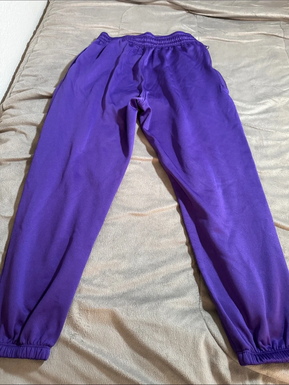 Nike youth Purple Lakers Logo Kids Sweatpants unisex Sz L 14/16